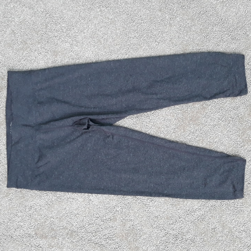 Calvin Klein Performance Quick Dry Grey Ruched Workout Leggings Size M Athletic